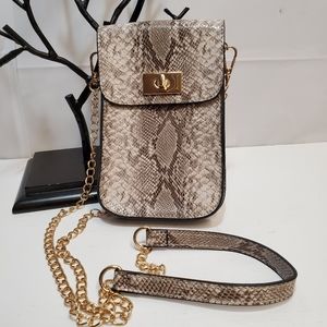 SnakeSkin Printed Crossbody Cell Phone Purse/Pouch